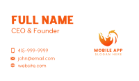 Flaming Chicken Restaurant Business Card Image Preview