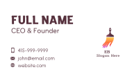 Gradient Paintbrush Hand  Business Card Image Preview