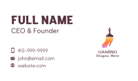 Gradient Paintbrush Hand  Business Card Image Preview