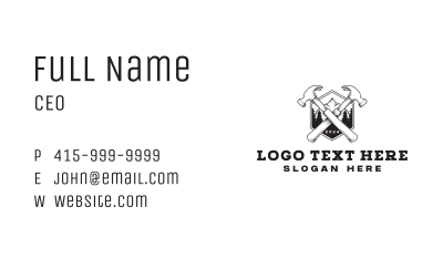 Hammer Carpentry Forrest Business Card Image Preview