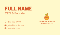 Orange Fruit Puzzle Business Card Image Preview