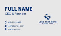 Arrow Texas Map Business Card Image Preview