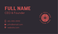 Vinyl Music Disc Business Card Image Preview