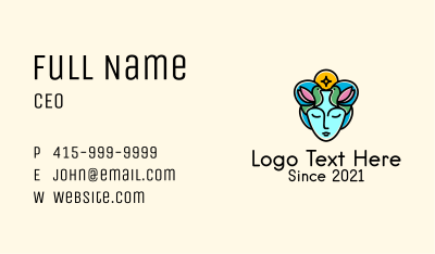 Nature Deity Business Card Image Preview