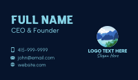 Island Rock Formation Business Card Design