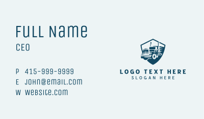 Truck Cargo Transportation Business Card Image Preview