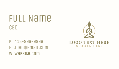 Meditation Yoga Spa Business Card Image Preview
