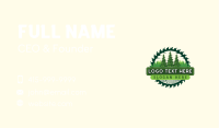 Forest Pine Tree Woodwork  Business Card Image Preview