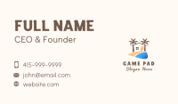 Beach Sand House Business Card Design