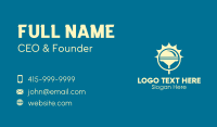 Sun Squeegee Business Card Design