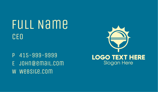 Sun Squeegee Business Card Design Image Preview