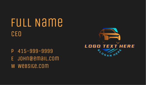 Auto Garage Car Business Card Design Image Preview