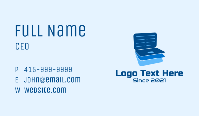 Online Laptop Files  Business Card Image Preview