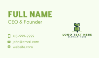 Shovel Greenhouse Plant Business Card Image Preview