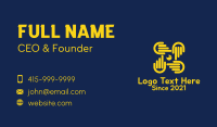 Yellow Hand Camera  Business Card Image Preview