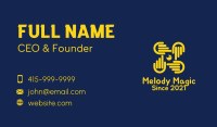 Yellow Hand Camera  Business Card Image Preview