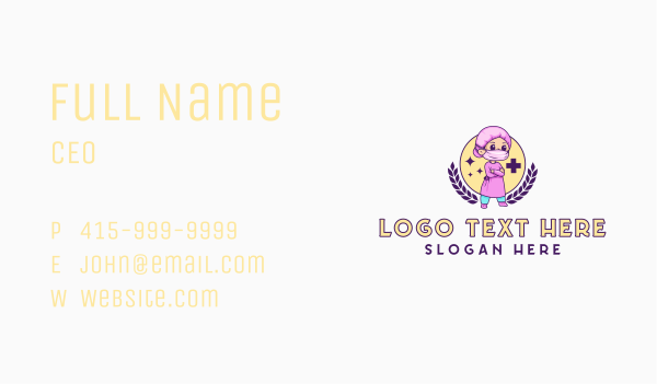 Medical Female Surgeon Business Card Design Image Preview