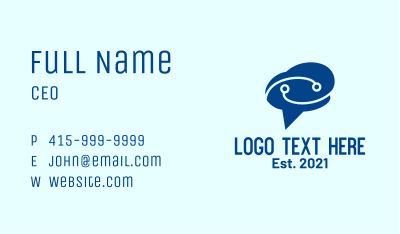 Tech Brain Chat Business Card Image Preview