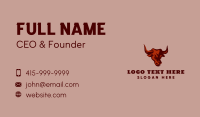 Wild Bull Horns Business Card Preview