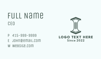 Column Architecture Business Card Image Preview