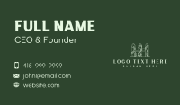 Yard Fence Landscaping Business Card Preview