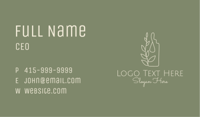 Organic Essential Oil  Business Card Image Preview
