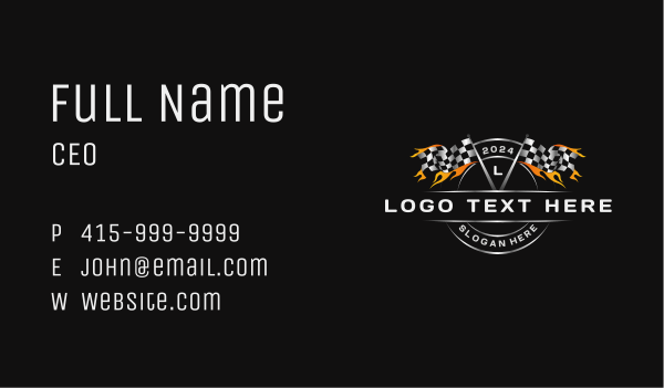 Racing Flag Motorsport Business Card Design Image Preview