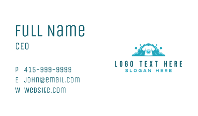 Laundry Bubble Washer Business Card Image Preview