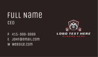 Barbell Weightlifter Workout Business Card Image Preview