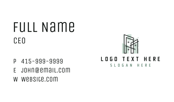 Architecture Building Property Business Card Design Image Preview