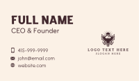 Eagle Justice Scale Wreath Business Card Image Preview