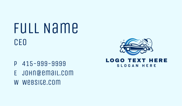 Water Car Cleaning Business Card Design Image Preview