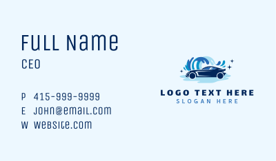 Car Wash Maintenance Business Card Image Preview