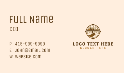 Mountain Compass Road Business Card Image Preview