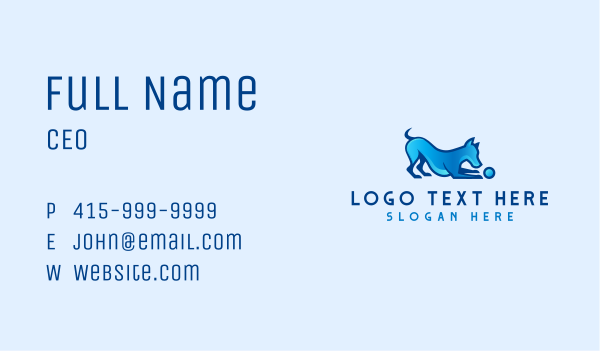 Pet Dog Toy Business Card Design Image Preview