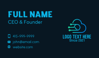 Cyber Cloud Camera Business Card Image Preview