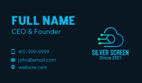 Cyber Cloud Camera Business Card Image Preview