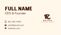 Vintage Classic Letter R Business Card Image Preview