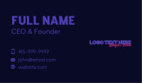 Night Club Wordmark Business Card Image Preview