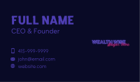 Night Club Wordmark Business Card Image Preview