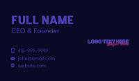 Night Club Wordmark Business Card Image Preview