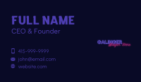 Night Club Wordmark Business Card Image Preview