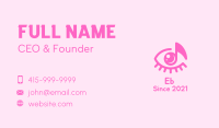 Pink Eye Music Note Business Card Image Preview