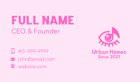 Pink Eye Music Note Business Card Image Preview