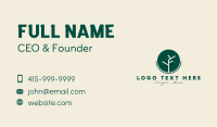 Green Organic Branch  Business Card Image Preview