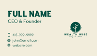 Green Organic Branch  Business Card Image Preview