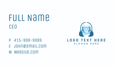 House Clean Janitor Business Card Image Preview