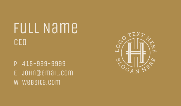 Luxury Company Letter H  Business Card Design Image Preview