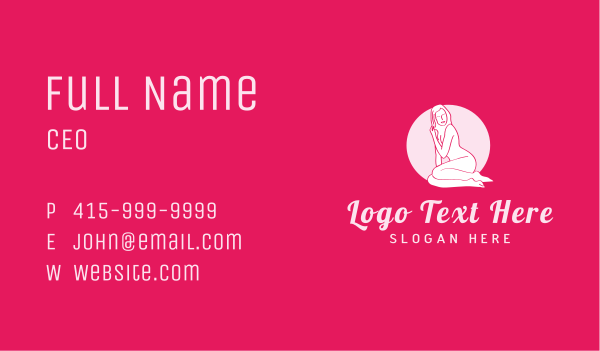 Naked Woman Body Business Card Design Image Preview