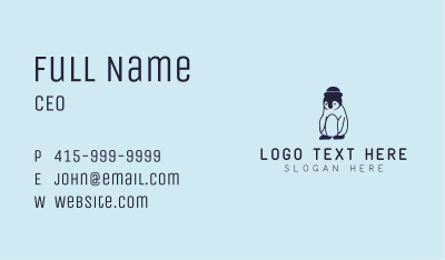 Penguin Hat Business Card Image Preview